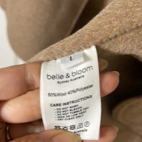 BELLE AND BLOOM Liberty Faux Shearling Collar Coat in Oat - Picture 8 of 9